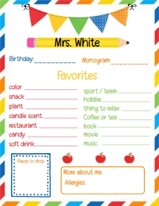 teacher favorites: teacher favorites