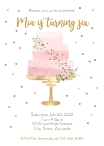 cake invitation: cake invitation