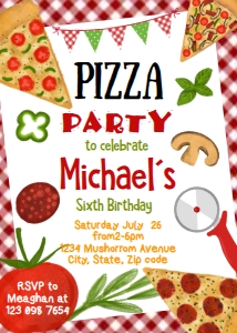 pizza invitation h2 design preview