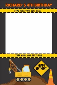 construction pbf editable: construction photo booth frame