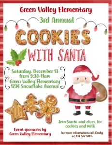 cookies with santa design preview