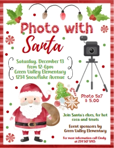 photo with santa design preview