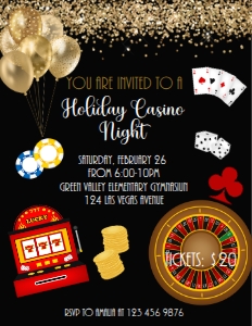 new year casino night design preview