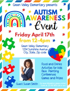 autism awareness design preview