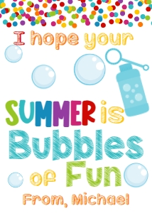 bubbles summer tags design preview