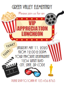 MOVIE APPRECIATION LUNCHEON design preview