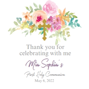 spring floral communion t design preview