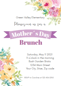 spring floral moms day brunch: spring floral moms day brunch