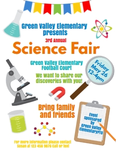science fair flyer design preview