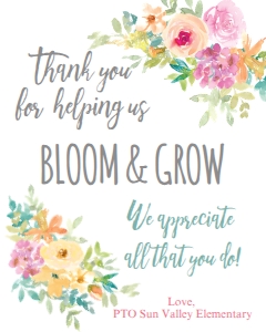 spring helpins us grow sign: spring helpins us grow sign