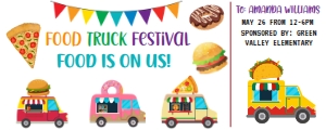 food truck ticket design preview