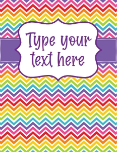 chevron binder cover: chevron binder cover