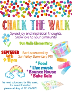 CHALK THE WALK design preview