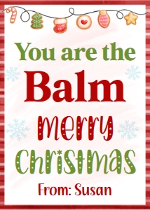 christmas balm tag design preview