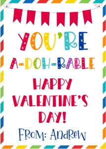 adohrable valentine tags design preview