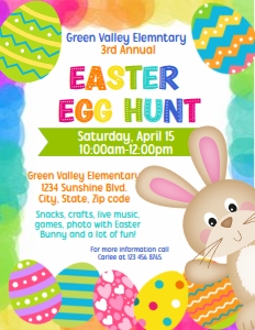 egg hunt flyer 2023 design preview