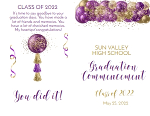 purple and gold program design preview