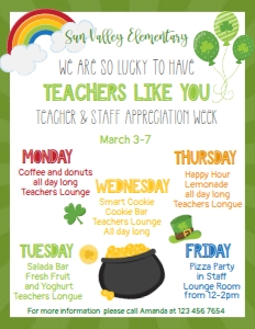 lucky appreciation week flyer: lucky appreciation week flyer