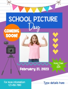 SCHOOL PHOTO DAY design preview