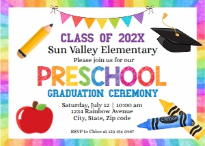 graduation rainbow frame 2023 design preview