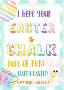 chalk easter tags: chalk easter tags