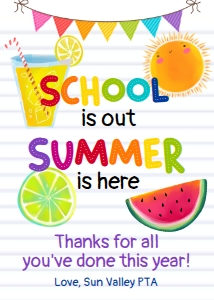 school is out tags design preview