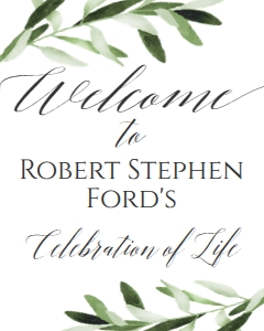Celebration of Life Welcome Sign design preview