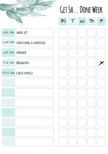 Fresh Mint Planner design preview