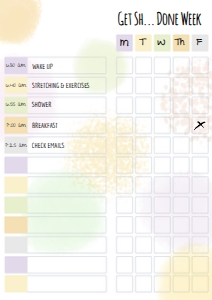 Colorful Splashes Planner design preview