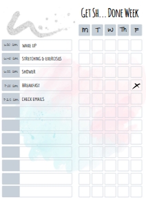 Silver Splash Planner design preview