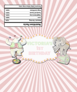 Pink Carnival Candy Bar design preview