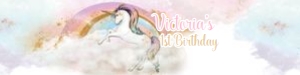 Unicorn Dreamy Water Bottle Label UC-080: Unicorn Water Bottle Label UC-080