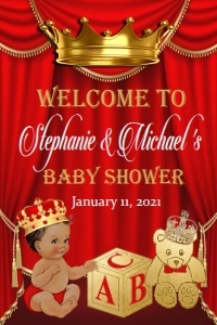Royal Red Baby Shower 24x36 or 20x30: 584193083