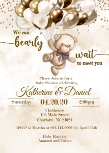 Bearly Wait Brown Invite: 1083024277