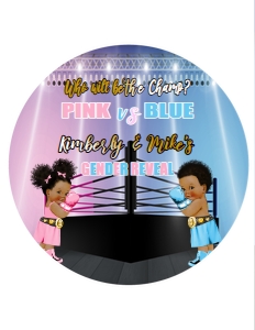 Boxing Gender Reveal Charger: 1179461302