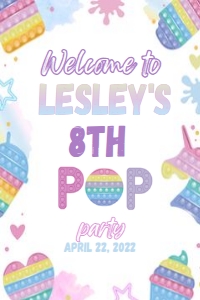 POP Party Welcome 20x30 or 24x36: 1188964560