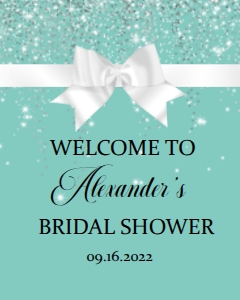Paris Blue & Silver Welcome Sign 16x20 or 8x10 #5: 1372078153