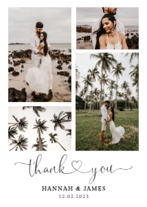 Photo Thank You Card Portrait design preview