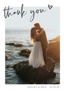 Photo Thank You Card Portrait design preview