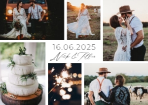 Thank You Card Photo Montage Landscape design preview