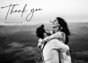 Thank You Postcard Minimal Photo design preview