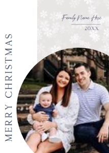 Modern Snowflake Card - 5x7: Modern Snowflake Card - 5x7