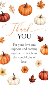 073PU - pumpkin thank you tags - 2x3.5: 073PU - pumpkin baby shower bundle