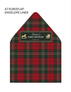 068RH - Rocking Horse Envelope Liner - 8.5x11: 068RH - Rocking Horse Envelope Liner
