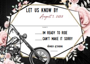 Motorcycle Flowers Wedding design preview
