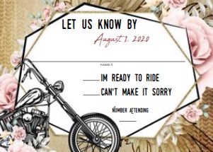 Rustic Motorcycle Flowers Wedding Suite design preview
