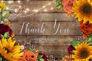 36X24 aUTUMN rOSE sUNFLOWER lARGE sIGN design preview