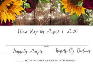 Sunflower & Burgundy Roses Suite design preview