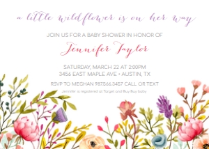 Wildflowers Baby Shower: Wildflowers Baby Shower