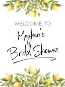 Lemon Bridal Shower Sign design preview
